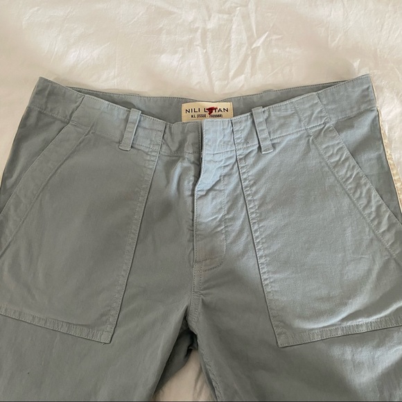 NWOT Nili Lotan Jenna Pant - Steel Blue with Tape - Picture 3 of 9